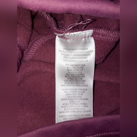 Bass Outdoor Womens Palmetto Full Zip Lightweight Fleece coat large EUC - Picture 5 of 11